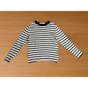 H&M Kids Navy/White Striped Sweater (Size 6–7Y)